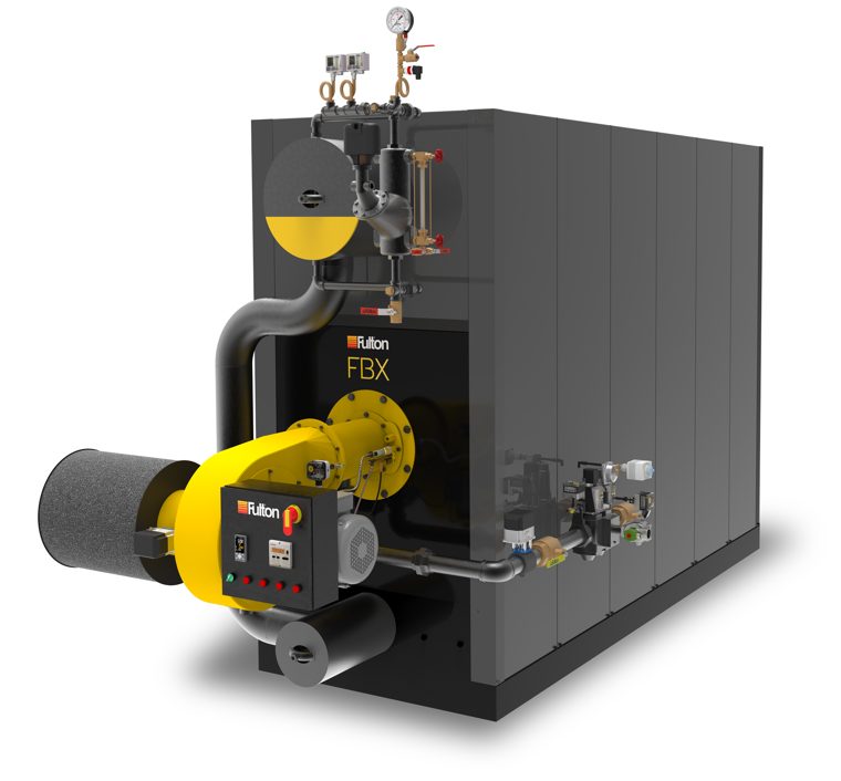 Fire-tube steam boiler